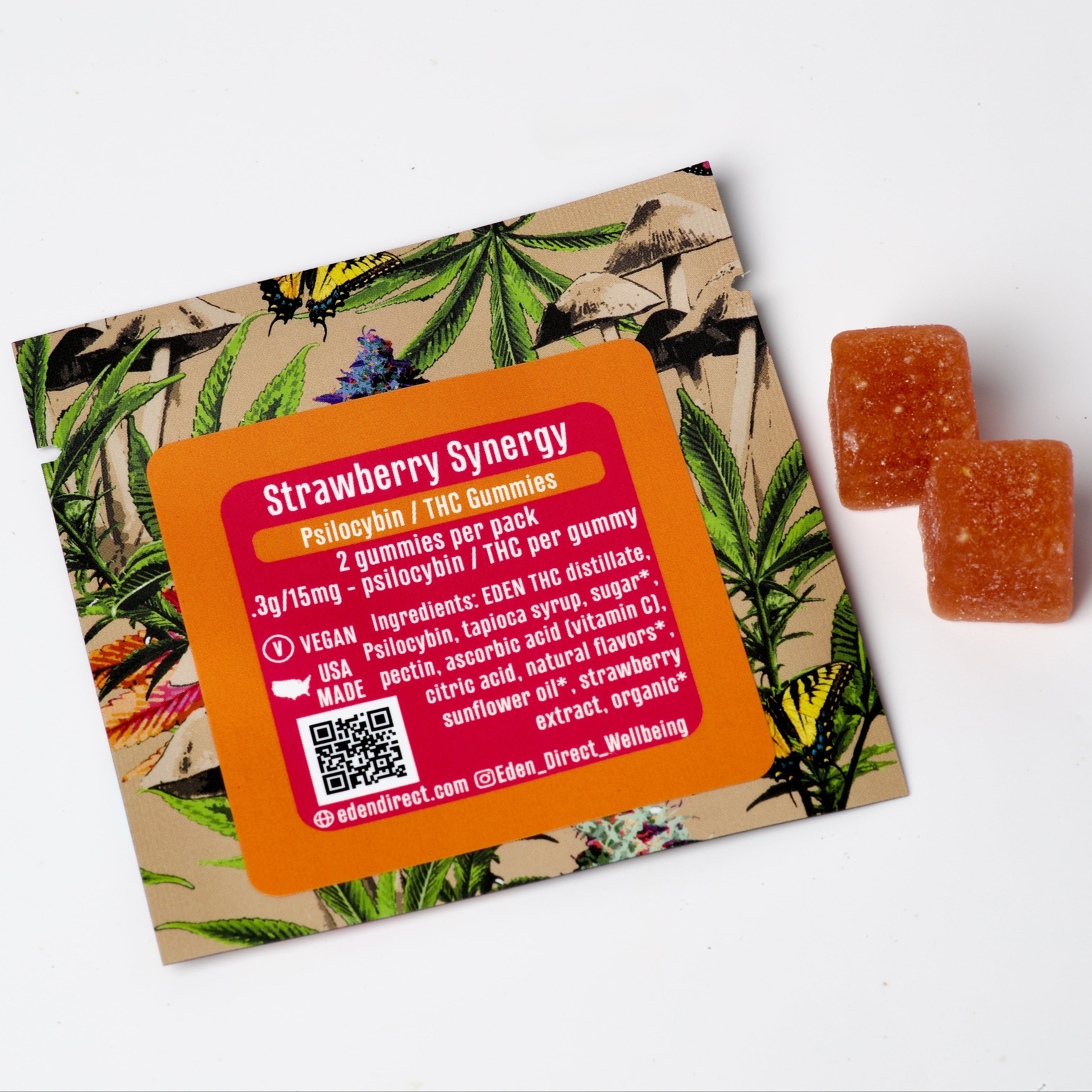 Strawberry Synergy Gummies: THC/Psilocybin Sample Pack