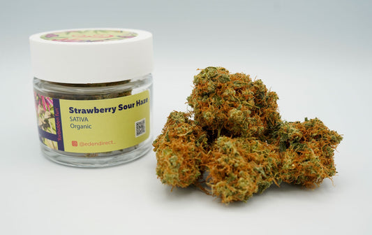 Reserve Stock - Strawberry Sour Haze - 100% organically grown (sativa) 3.5g